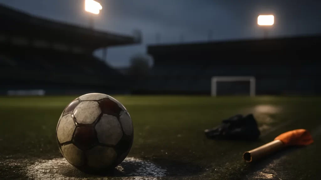 Chelsea host Real Sociedad in decisive Champions League qualifier Match ball on penalty spot under floodlights, empty stands and goal net