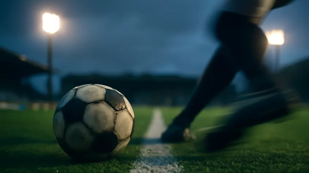 Lauren Hemp: pace, polish and England’s wing engine Scuffed ball by touchline, boot blur, floodlit empty stadium at dusk