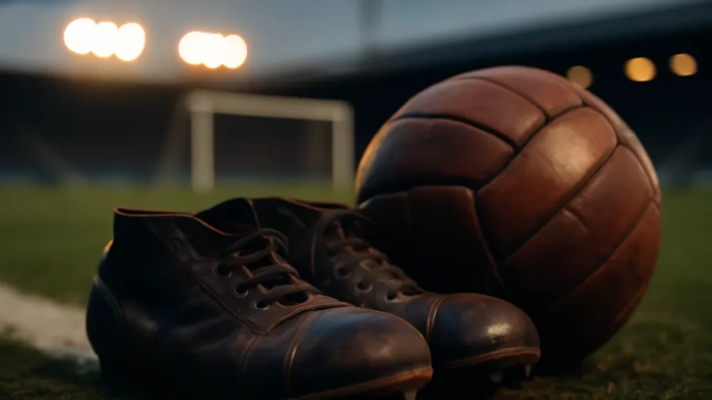 Arsenal sign Élisa De Almeida from PSG on WSL deadline day Worn football and scuffed boots on sideline under glowing floodlights