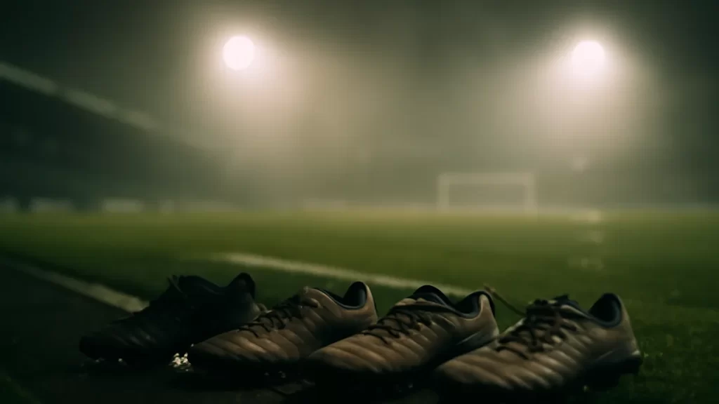 Newcomers prepare for tougher tests as WSL expands to 14 teams Three pairs of boots by a floodlit pitch, empty stands blurred.